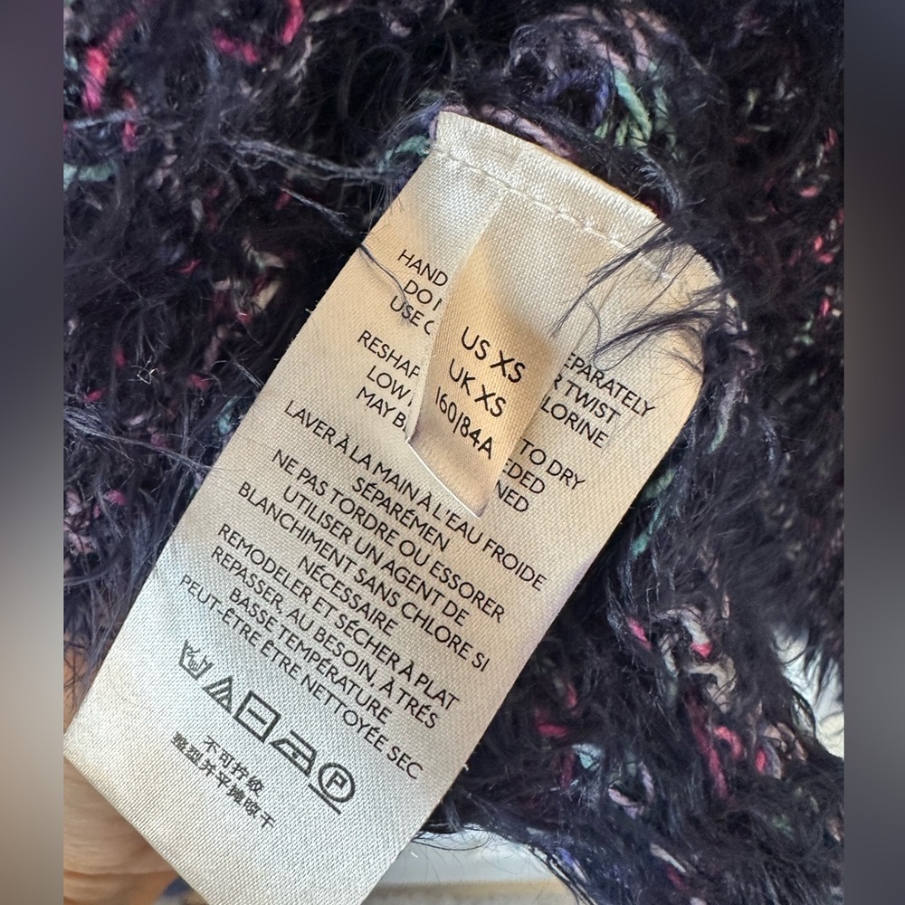 EUC💙Free People Gelato Sweater XS Oversized Blue - Picture 8 of 9
